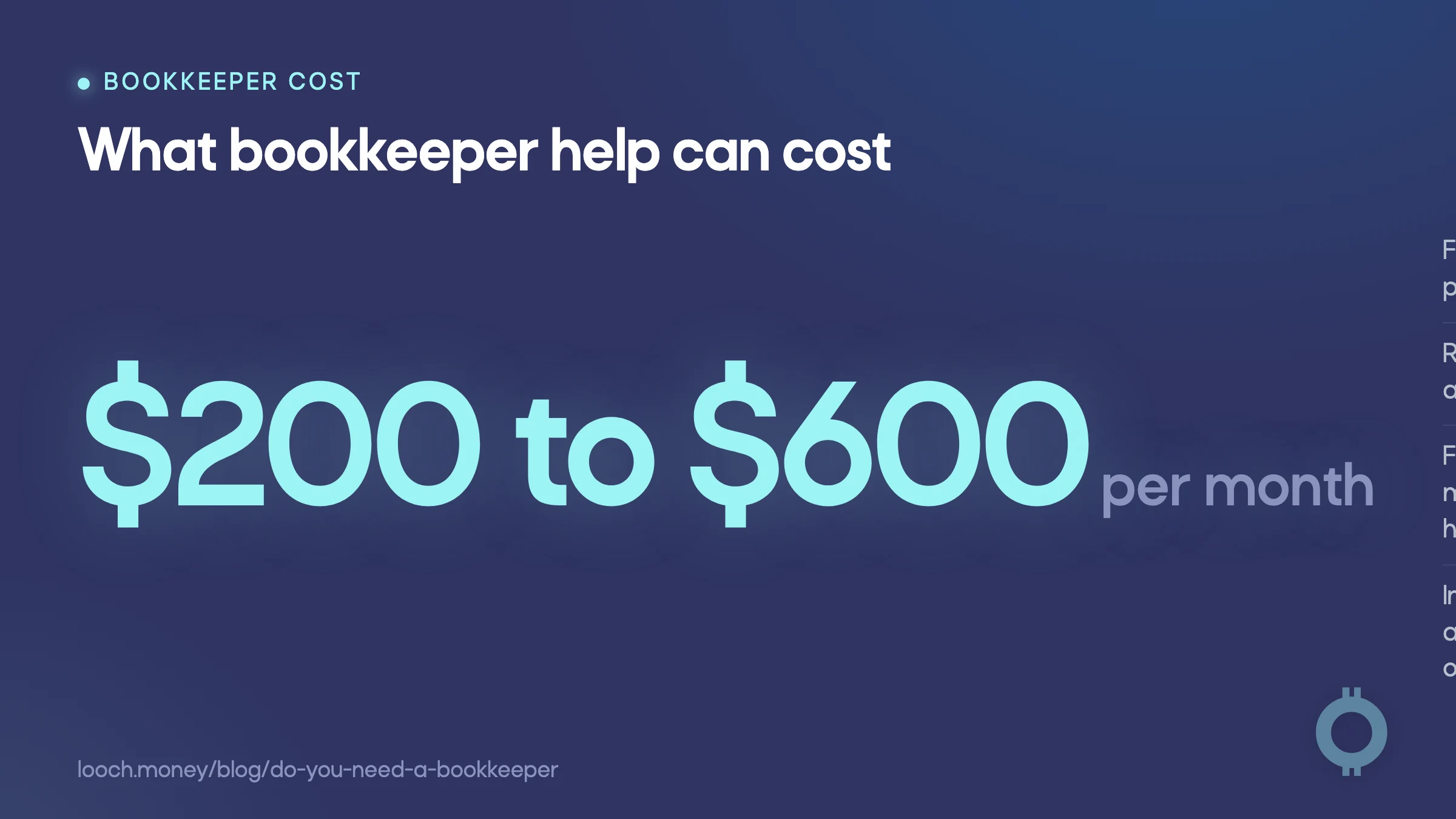 Bookkeeper cost ranges for freelance, monthly, and in-house support.