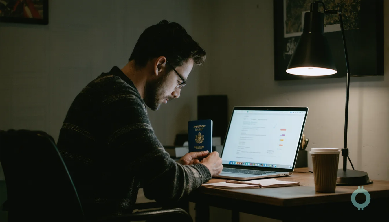 A founder works late to form a US LLC as a non-US resident.