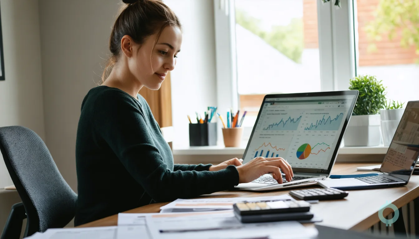 Single-member LLC owner reviewing S corp vs LLC tax estimates at a desk